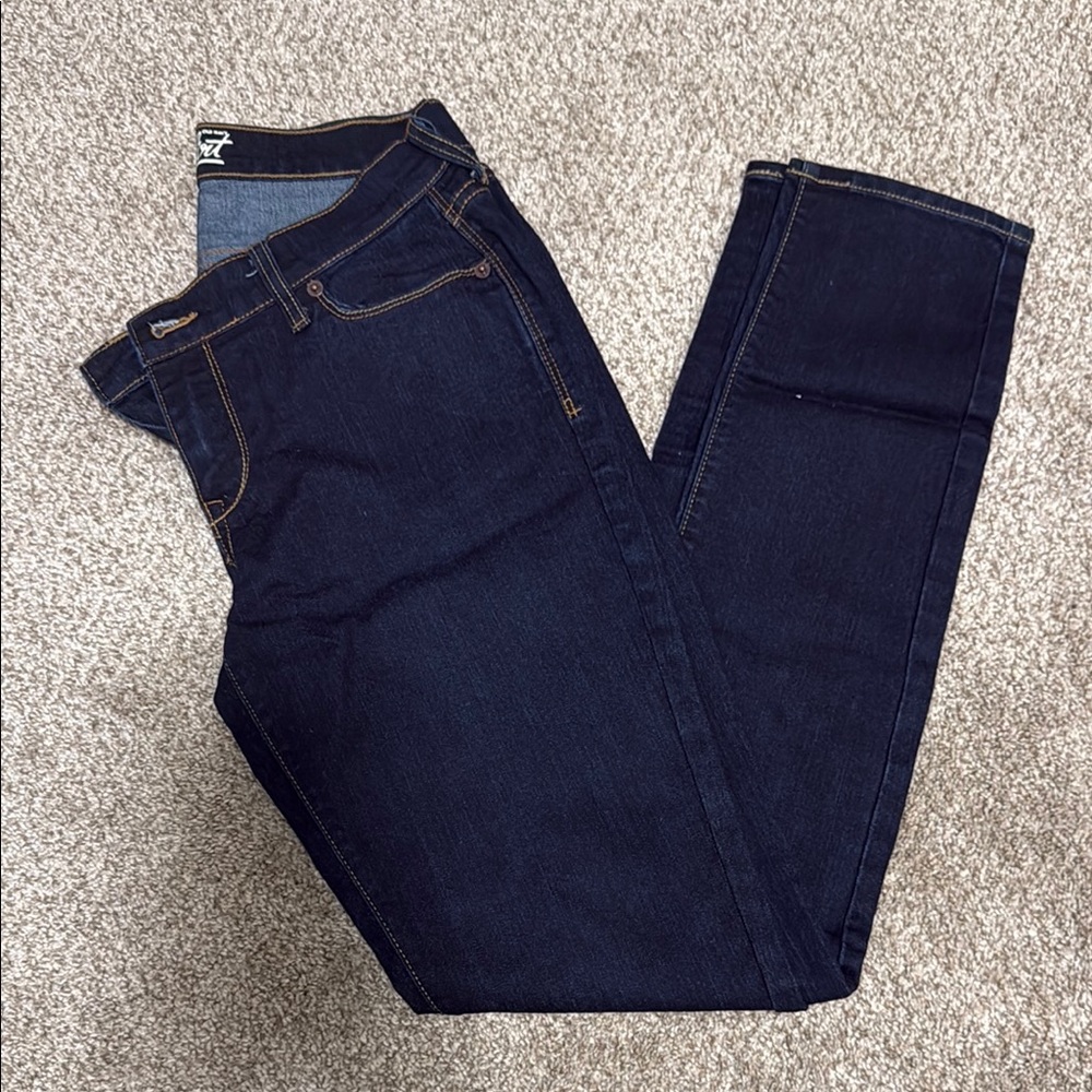 Dark Blue Denim Jeans